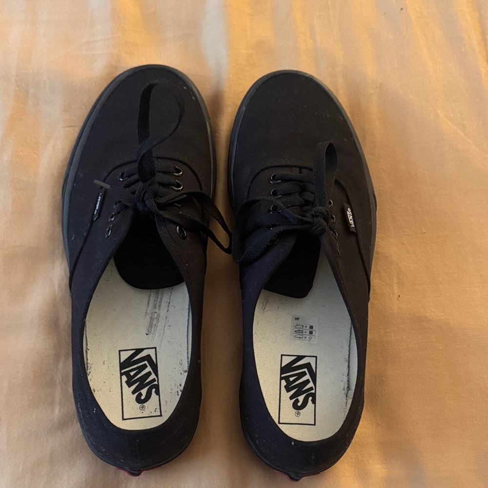 Vans Men's Black Canvas Sneakers